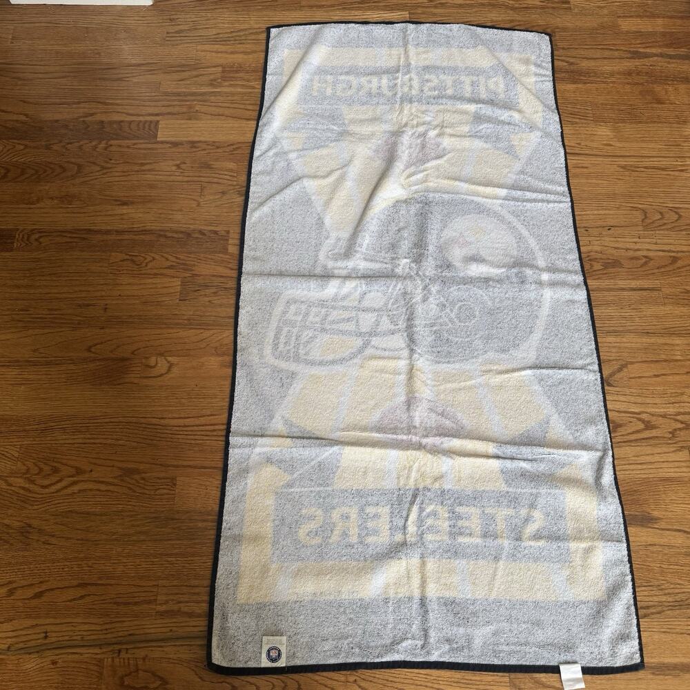 Vtg Pittsburgh Steelers Beach Towel 54"×27" NFL Football 1996 NFLP Official - Picture 5 of 12